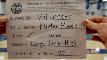 Hunter Middle School [Large Middle School - Middle] 2021 TSSAA Cheer & Dance Virtual State Championships