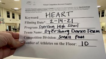 Dyersburg High School [Small Varsity Pom] 2021 NCA & NDA Virtual February Championship
