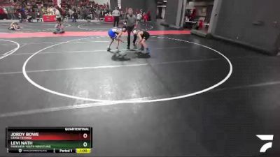 100 lbs Quarterfinal - Levi Nath, Parkview Youth Wrestling vs Jordy Bowe, Crass Trained