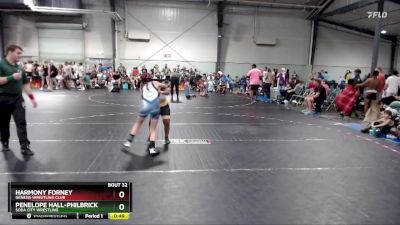 115 lbs Round 2 - Harmony Forney, Genesis Wrestling Club vs Penelope Hall-Philbrick, Soda City Wrestling