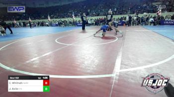 100 lbs Semifinal - Cam Whitnah, Harrah Little League Wrestling vs Jude Avila, Central Texas Wrestling Club