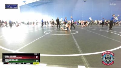 150 lbs Round 1 - Ezra Miller, Jackson County Wrestling vs Corbin Clark, Kansas