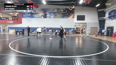 75 lbs Boone Dilley, Wisconsin vs Nick Perera, Florida Blue
