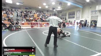 113 lbs 7th Place Match - Noe Duarte, Downey vs Christian Montoya, South Hills