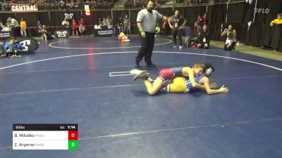 95 lbs Consy 2 - Brady Mihalko, Moshannon Valley vs Zanetos Argeras, Mars