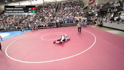 3A 155 lbs Quarterfinal - Morgan Holdaway, Juab vs Sydnei Christensen, Richfield