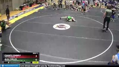 70 lbs Round 1 (6 Team) - Quin Chellis, Summerville Takedown Club vs Chance Connely, Cane Bay Cobras