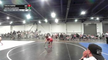 101 lbs Consi Of 8 #2 - Evelyn Cortez, Madera Grapplers WC vs Sophia Plascencia, Turlock Wrestling