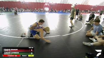 150 lbs Round 4 (16 Team) - Teague Granum, Canton vs Corwin Cambron, Indianola 2