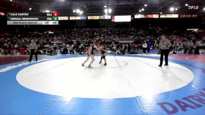 170 lbs 3rd Place Match - Abigail Henderson, Kuna vs Cale Carter, Malad