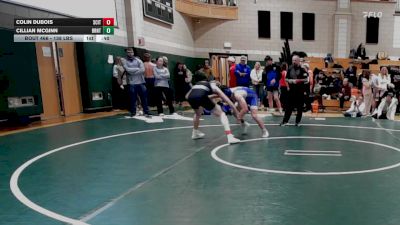 138 lbs Consi Of 8 #1 - Colin DuBois, Scituate vs Cillian Mcginn, Braintree