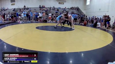 120 lbs Round 3 - Addy Andrews, Central Indiana Academy Of Wrestling vs Katie Dowell, Alphas Wrestling