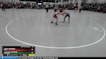 120 lbs Champ. Round 1 - Damian Aponte, Tennessee vs Jack Border, Iowa