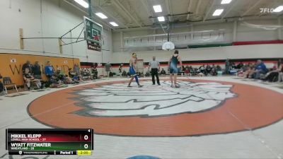 165 lbs Round 3 (6 Team) - Mikkel Klepp, Lovell High School vs Wyatt Fitzwater, Wheatland