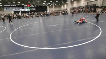 215 lbs Cons. Sub-semis - Exavier Martin, Ark City Takedown Wrestling Club vs Patrik Morrison-Gensman, Thunder Mountain Wrestling Club