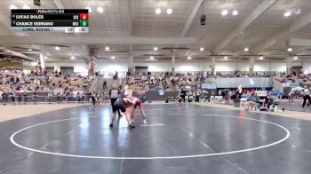 A 150 lbs Cons. Round 1 - Lucas Boles, Scott High School vs Chance Serrano, Munford High School