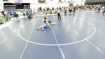 JR BOYS HARD LUCK - 124.8-125 Champ. Round 3 - Chase Alspaugh, South Sip Wrestling Club vs Cole Anderson, Wyoming