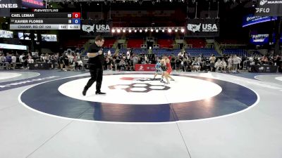 132 lbs Champ. Rd Of 128 - Cael Lemar, ND vs Xavier Flores, IN