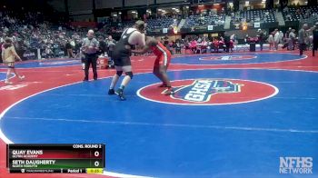 6A-285 lbs Cons. Round 2 - Quay Evans, Glynn Academy vs Seth Daugherty, North Forsyth