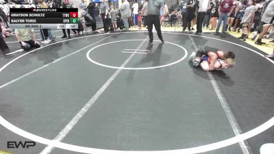 70 lbs Rr Rnd 2 - Grayson Schultz, Team Tulsa Wrestling Club vs Salyer Torix, Sperry Wrestling Club