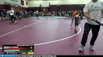 B-9 lbs Quarterfinal - Brantlly Coufal, DC Elite vs Preston Mcahren, CPU Wrestling Club