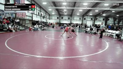 150 lbs Round 2 (8 Team) - Teagan Andersen, Juab B vs Cougar Betts, Uintah B