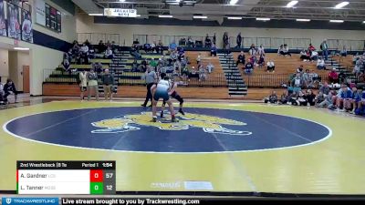 132 lbs 2nd Wrestleback (8 Team) - Alex Gardner, Landmark Christian School vs Luke Tanner, Model