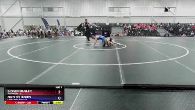 100 lbs Placement Matches (16 Team) - Bryson Busler, Wisconsin vs Niko Selianitis, California Blue