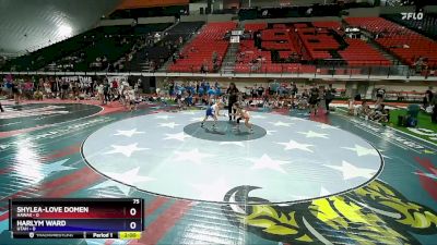 75 lbs Cross Bracket (8 Team) - Shylea-Love Domen, Hawaii vs Harlym Ward, Utah