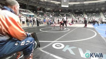 80 lbs Round Of 16 - Levi Ezell, Tulsa North Mabee Stampede vs Jackson Parker, Standfast
