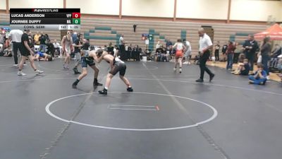 100 lbs Cons. Semi - Lucas Anderson, SMWC Wolfpack vs Journee Duffy, Milford