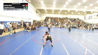 150 lbs Cons. Round 2 - Ethan Ezra, Beverly Hills High School vs Landen Hawelu, Graplr Academy
