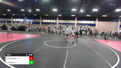 80 lbs Consi Of 8 #2 - Regan Kinneman, Thorobred WC vs Vayda Chavez, Gold Rush Wr Ac