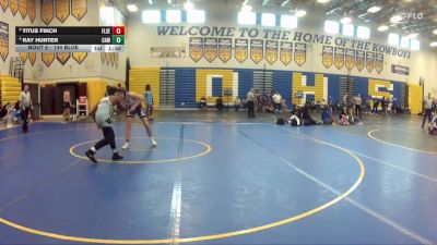 144 Blue 3rd Place Match - Titus Finch, Fletcher Senior vs Ray Hunter, Camden