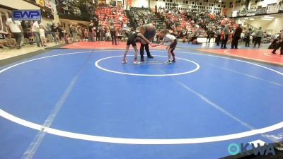 55 lbs Consi Of 8 #2 - Tracen Goins, Pocola Youth Wrestling vs Aksel Davis, Tahlequah