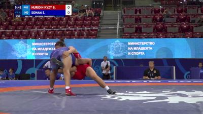 62 kg 1/2 Final - Bermet Nuridin Kyzy, Kyrgyzstan vs Sonam Sonam, India