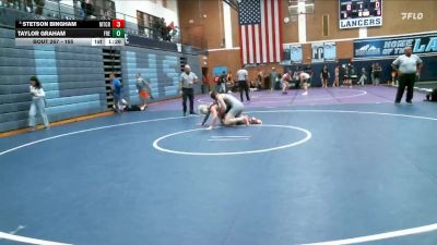 165 lbs Cons. Round 4 - Stetson Bingham, Mountain Crest vs Taylor Graham, Fremont