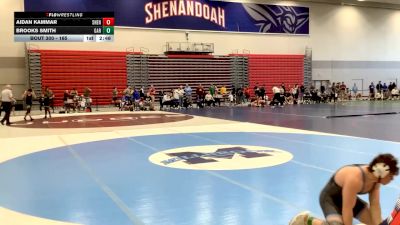 165 lbs Cons. Round 3 - Aidan Kammar, Shenandoah University vs Brooks Smith, Garrett College