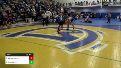 155 lbs Round Of 32 - Samuel Almedina, Mat Assassins vs Hunter Donley, Central Mountain