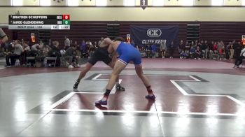 138 lbs Quarterfinal - Jared Glendening, Burlington Notre Dame vs Brayden Scheffers, Interstate 35