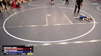 Cons. Round 1 - Matthias Jones, Coon Rapids Mat Bandits Wrestling Club vs Luke Thompson, Coon Rapids Mat Bandits Wrestling Club