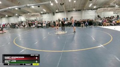 175 lbs Quarterfinal - Garet Hendrickson, Thompson Valley vs Brett Lamb, Poudre