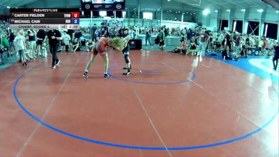 175 lbs Champ. Round 3 - Carter Fielden, The Fort Hammers Wrestling vs Michael Cain, Indiana
