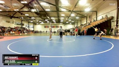 165 lbs Champ. Round 2 - Josh Kling, Marian University - Ancilla vs Jeff Dunasky, Marian University (IN)