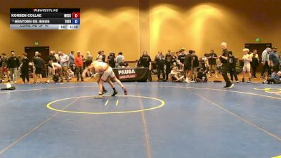 106 lbs Cons. Rd Of 16 - Korben Collae, Mecca vs Brayden De Jesus, Triumph Trained