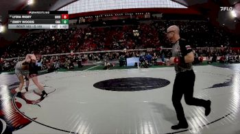 G 185 lbs Quarterfinal - Lydia Rigby, Gooding vs Emry Woods, Eagle