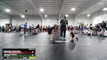 70 lbs Round 3 - Brayden Beshures, West Wateree Wrestling Club vs Graham Grigg, Ben Lippen