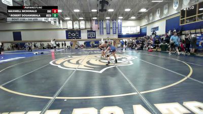 144 lbs Quarterfinal - Maxwell McDonald, DoughBoy WC vs Robert Douangmala, Mount Saint Charles Academy