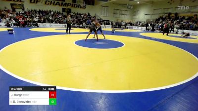 135 lbs Consi Of 8 #1 - Jaylen Burge, Ponderosa (CO) vs Daniel Benavides, Highland-Bakersfield