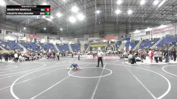 58 lbs Quarterfinal - Braelynn Mancilla, Ravage WC vs Colette Hollabaugh, Mountain Grapplers WC